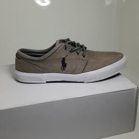 polo canvas deck shoes